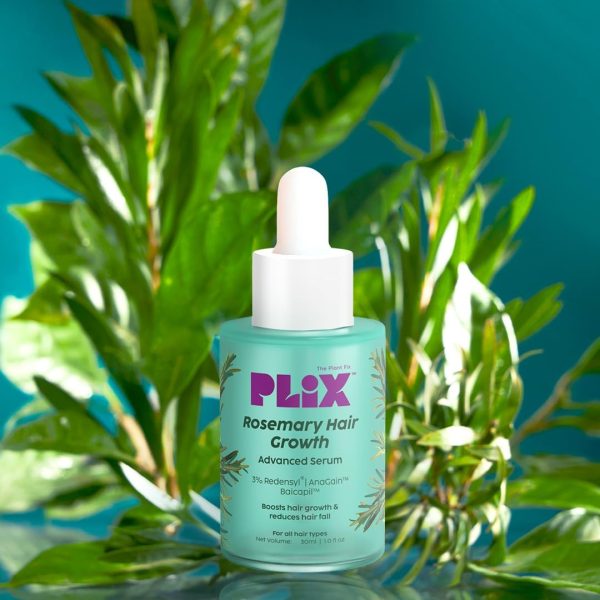 1734239170 PLIX THE PLANT FIX Rosemary Hair Growth Serum with 3 Redensyl 4 AnaGain 3 Baicapil 30 ml Pack of 1 Stimulates Hair Growth Increase Hair Density Thickens Hair For Men Women