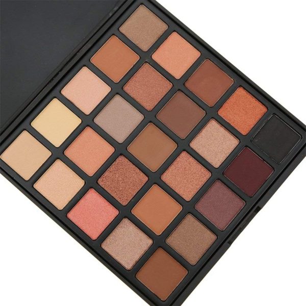 1734243436 ORiTi 25 Colour Eyeshadow Palette Cosmetic Powder Makeup BrownBeigeOrange A25