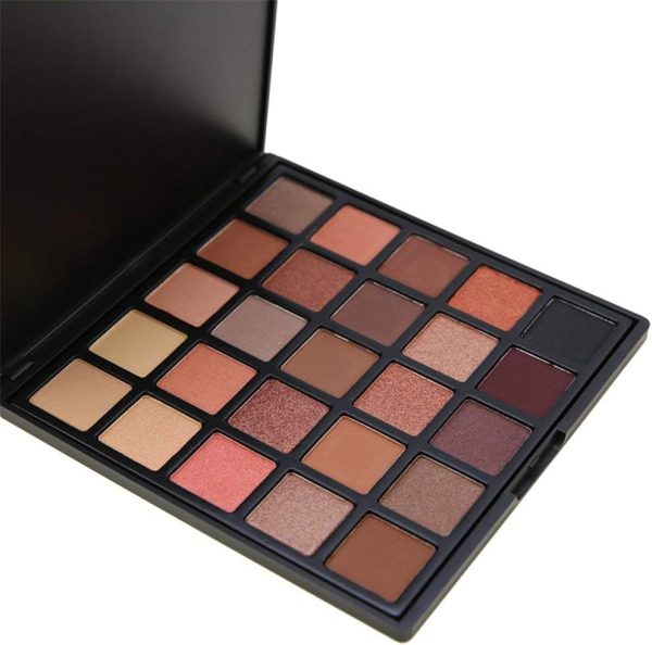 1734243437 ORiTi 25 Colour Eyeshadow Palette Cosmetic Powder Makeup BrownBeigeOrange A25