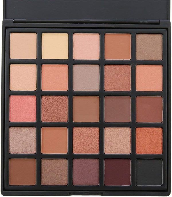 1734243438 ORiTi 25 Colour Eyeshadow Palette Cosmetic Powder Makeup BrownBeigeOrange A25