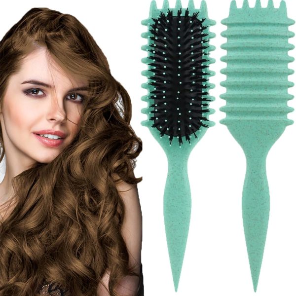 1734331794 ECVV® Bounce Curl Define Styling Brush Premium Curly Hair Brush