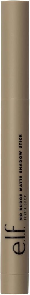 e.l.f. No Budge Matte Eyeshadow Stick, One-Swipe Cream Eyeshadow Stick, Long-Wear & Crease Resistant, Matte Finish, Thrift Shop