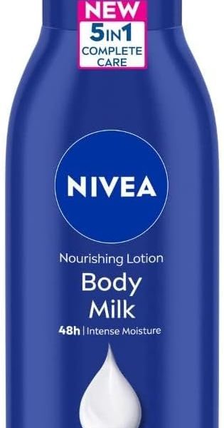 Nivea Body Lotion For Very Dry Skin, Nourishing Body Milk With 2X Almond Oil, 400ml