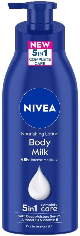 Nivea Body Lotion For Very Dry Skin, Nourishing Body Milk With 2X Almond Oil, 400ml