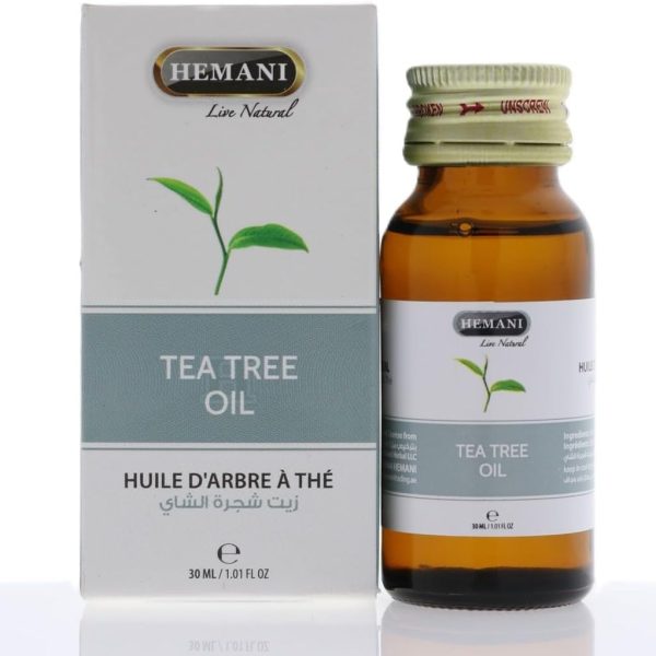 Hemani Tea Tree Oil, 30 Ml, Improves Skin Health, Anti-Bacterial, Antimicrobial, Antiseptic, Powerful For Treating Wounds.