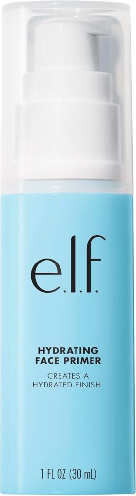 e.l.f. Hydrating Face Primer, Makeup Primer For Flawless, Smooth Skin & Long-Lasting Makeup, Fills In Pores & Fine Lines, Vegan & Cruelty-free, Large