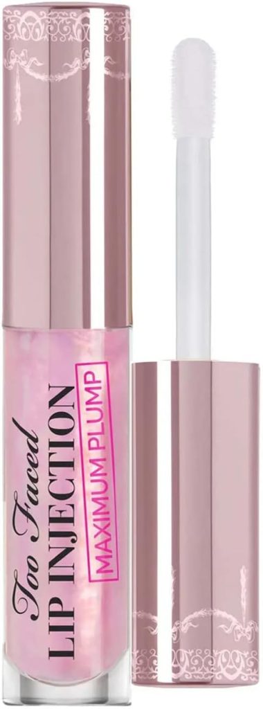 Too Faced (1.48ml (Pack of 1), Clear) - Lip Injection Power Plumping Lip Gloss Deluxe Travel Size 0.05 Unboxed