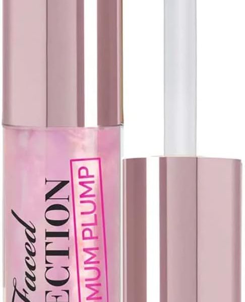 Too Faced (1.48ml (Pack of 1), Clear) - Lip Injection Power Plumping Lip Gloss Deluxe Travel Size 0.05 Unboxed