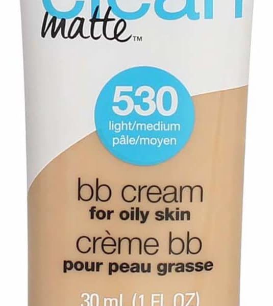 COVERGIRL - Clean Matte BB Cream, Oil-Free, Long-Lasting, Sensitive Skin, Lightweight, 100% Cruelty-Free