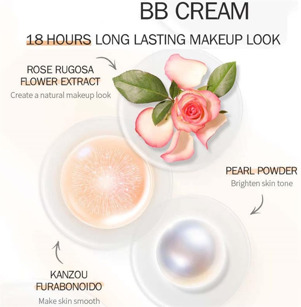 Salasabil Hydrating BB Cream, Classic Perfecting All-in-1 BB Cream, Full-Coverage Foundation & Concealer, Color Correcting Cream, Naturally Brighten Skin Tone, Evens Skin Tone for All Skin Types