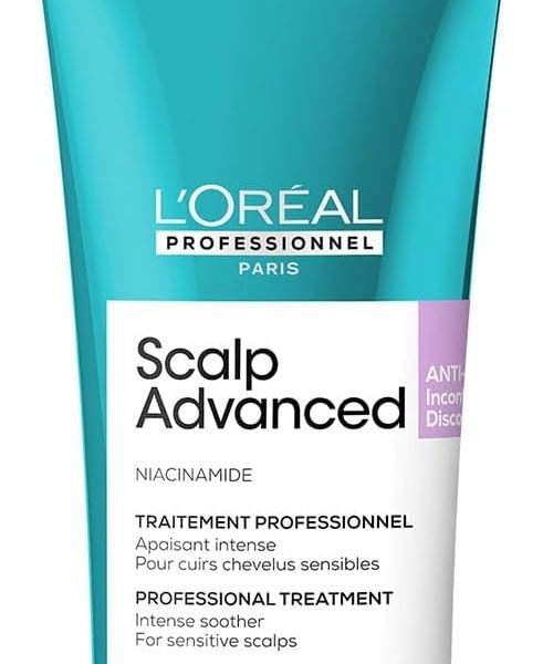 L’Oréal Professionnel | Scalp Advanced Anti-Discomfort Intense Soother Treatment | For Sensitive Scalps | Enriched with Niacinamide | Soothes & Hydrates the Scalp SERIE EXPERT | 200 ml