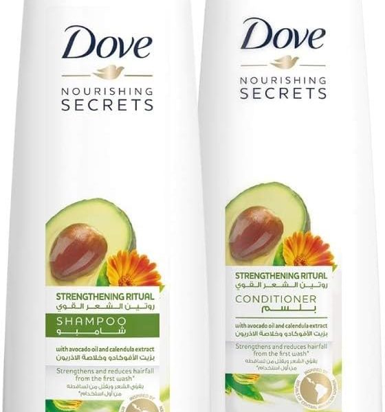 Dove Strengthening Ritual Shampoo Avocado Oil and Calendula Extract, 400 ml + Conditioner, 320 ml