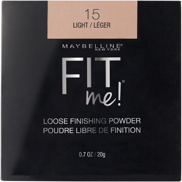 Maybelline New York Fit Me Loose Finishing Powder, Light, 0.7 oz.