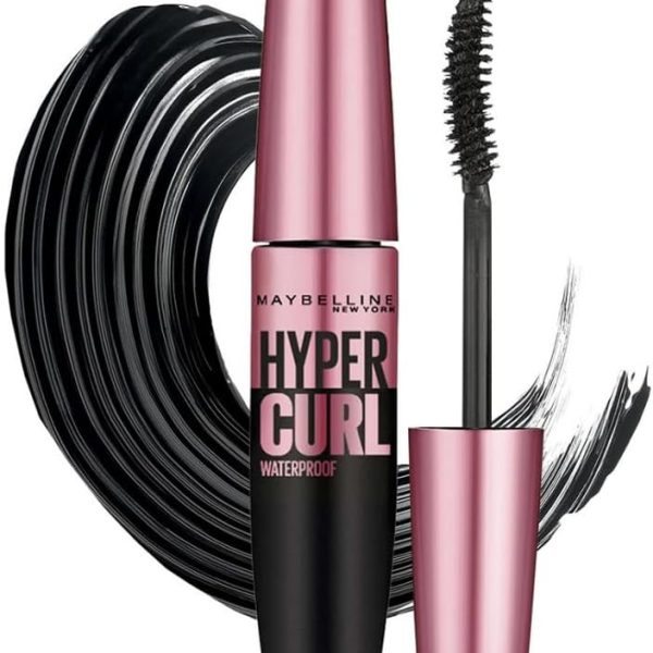 Maybelline New York Hypercurl Mascara Waterproof, Black, 9.2g