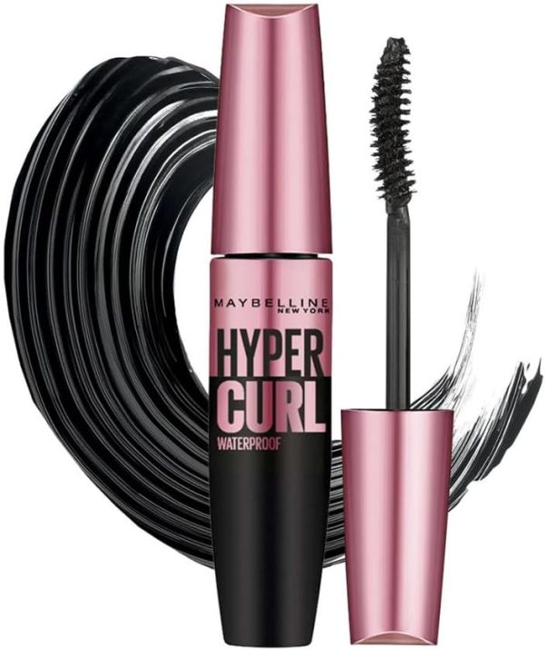 Maybelline New York Hypercurl Mascara Waterproof, Black, 9.2g