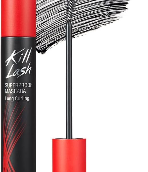 Clio Kill Lash Superproof Mascara - Long Curling for Longer Lashes - Long-Lasting, Waterproof, Smudgeproof