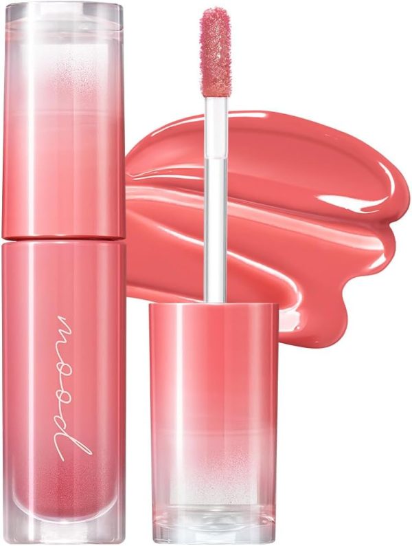 PERIPERA Ink Mood Glowy Tint | Lip-Plumping, Naturally Moisturizing, Lightweight, Glow-Boosting, Long-Lasting, Comfortable, Non-Sticky, Mask Friendly, No White Film (03 ROSE IN MIND)