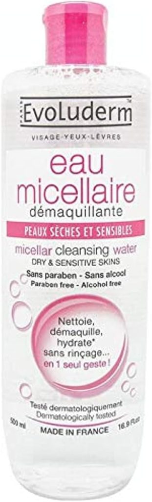 Evoluderm Micellar Water For Dry and Sensitive Skin 500 ml