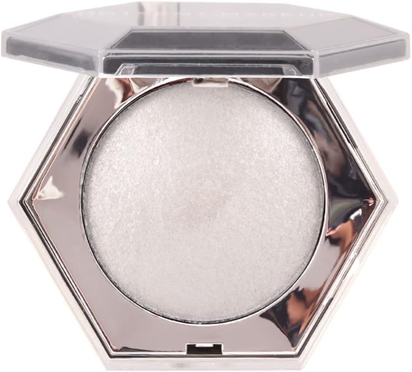 evpct Pearl White Silver Face Highlighter Makeup Shimmer Glitter Diamond Sparkly Highlighters Makeup Palette Powder for Face Body Cheek Pale Skin