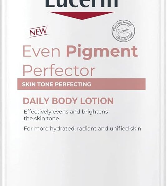 Eucerin Even Pigment Perfector Body Lotion with Licorice Extract and Vitamin E for Even, Radiant, Smooth and Clear Skin, Strengthens and Moisturizes, 250ml