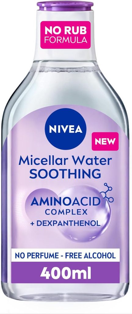 NIVEA Face Micellar Water, Makeup Remover, All Skin Types, 400ml