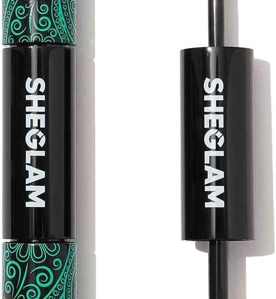 SHEGLAM 2 In 1 Black Volume and Length Waterproof Mascara Long Lasting Dual-Ended Tubing Eye Makeup