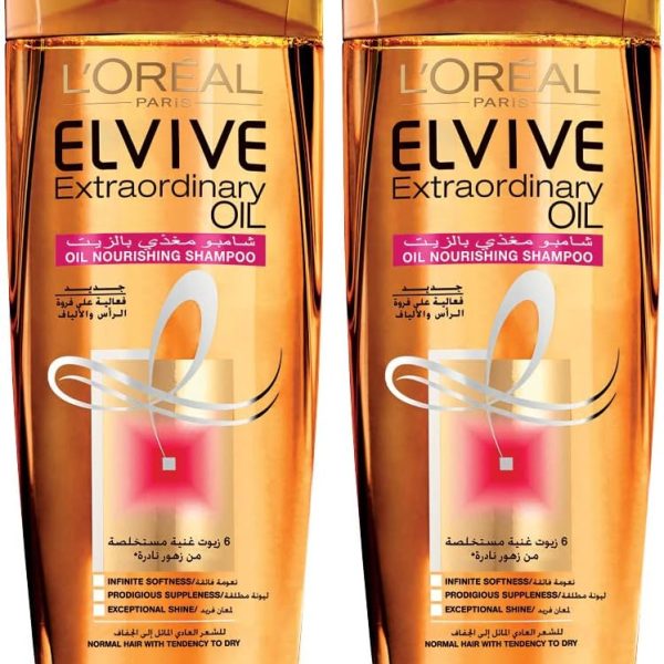 L’Oréal Paris L’Oréal Paris Elvive Extraordinary Oil Shampoo 400ml Twin Pack