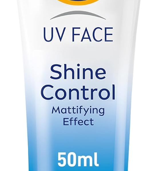 NIVEA SUN Face Cream, UV Shine Control, SPF 50, Tube 50ml