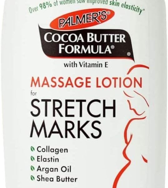 Palmer's Cocoa Butter Formula Massage Lotion For Stretch Marks with Vitamin E and Shea Butter Women Body Lotion, 8.5 Ounce (Pack of 2)