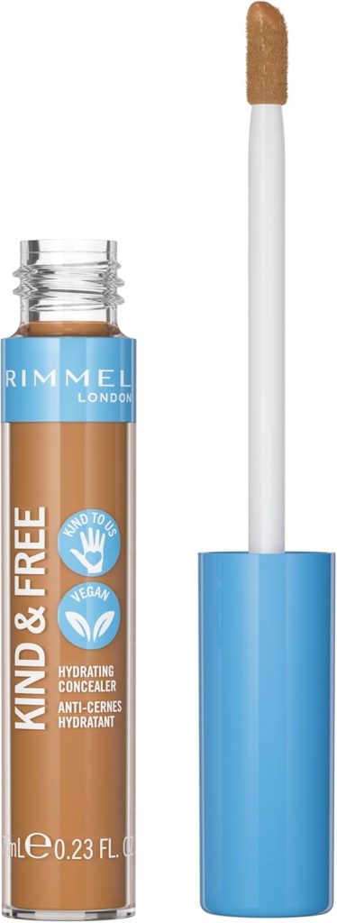 Rimmel KIND & FREE Concealer - All-Day Hydrating Liquid Concealer - With Vitamins E & B5 - Cruelty-Free & Vegan - 7 ml, shade 40 Tan