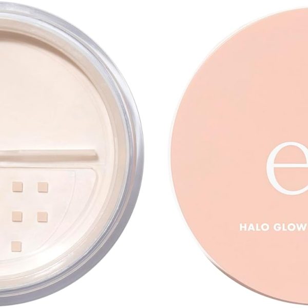 e.l.f. Halo Glow Soft Focus Setting Powder, Silky Powder For Creating Without Shine, Smooths Pores & Lines, Light Pink