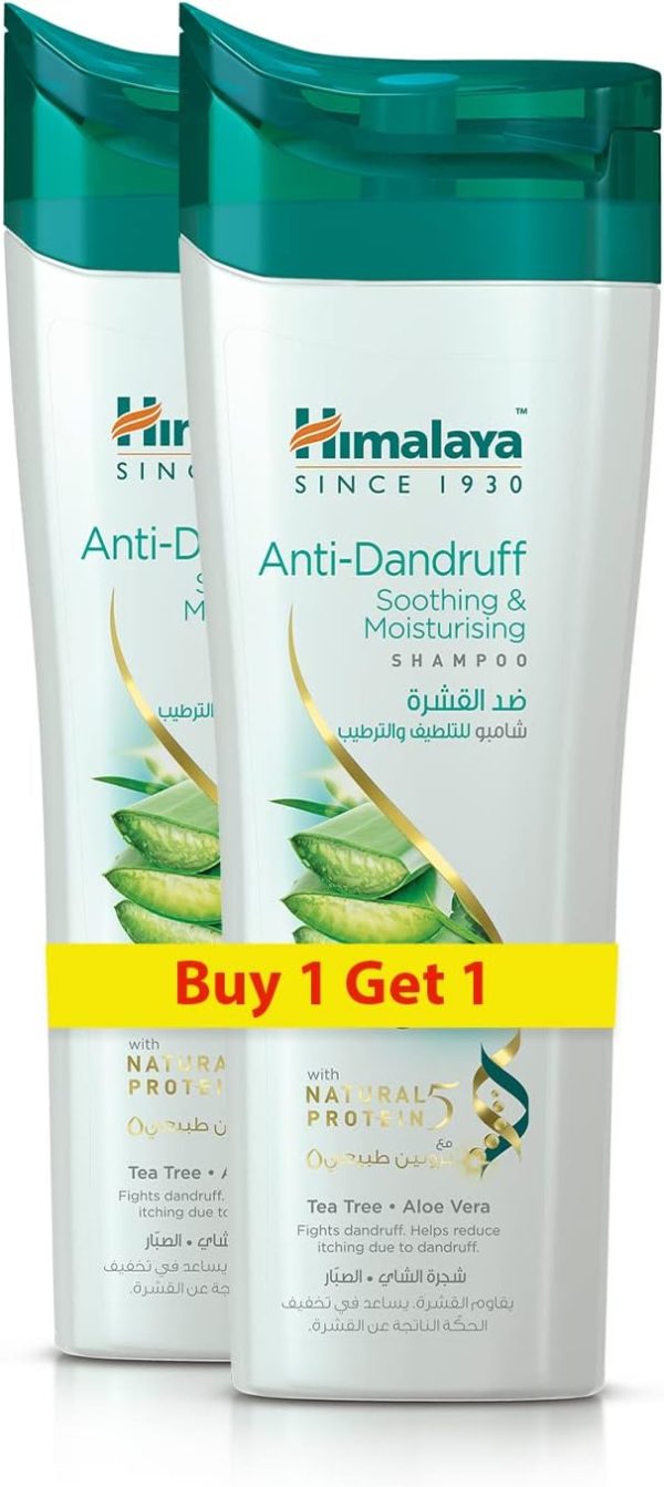 Himalaya Anti Dandruff Soothing & Moisturizing Shampoo Fights Soothes Scalp - 2x400ml