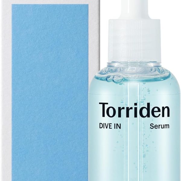 Torriden DIVE-IN Low-Molecular Hyaluronic Acid Serum, 1.69 fl oz | Fragrance-free Face Serum for Dry, Dehydrated, Oily Skin | Vegan, Clean, Cruelty-Free Korean Skin Care