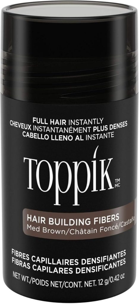 Toppik Hair Building Fiber, 12 G, Medium Brown