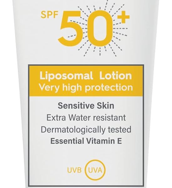 Cetaphil Sun Liposomal Lotion SPF 50+, Face & Body Moisturizer Sunscreen for Sensitive Skin, Very High Protection and Extra Water Resistent, Unscented, 50ml