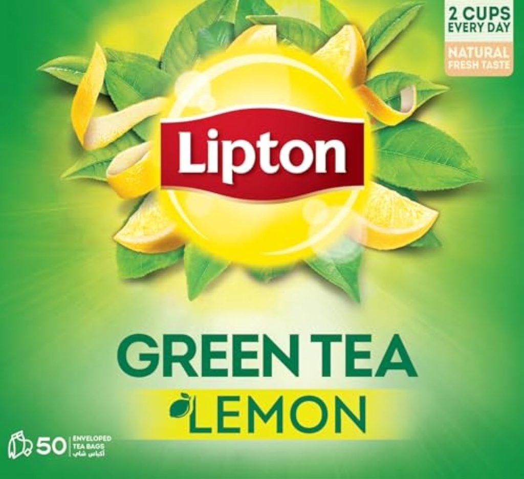 Lipton Green Tea, 50 Tea Bags, New Improved Tea Formula, Stronger Lemon Flavor, Source of Flavonoids