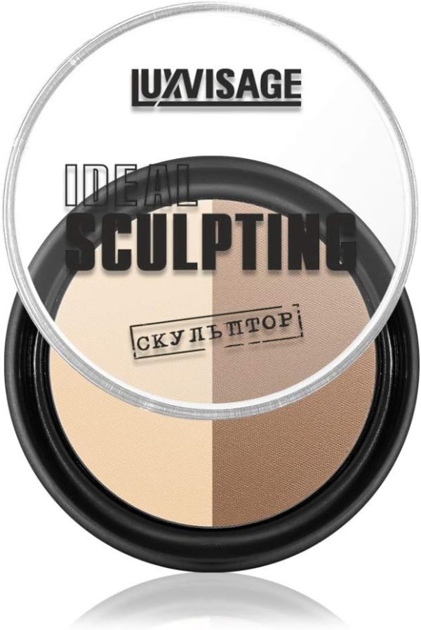 Luxvisage IDEAL SCULPTING Designed for face contouring, the sculpting powder will help you visibly enhance natural bone structure and sculpt contours the face. (1 creamy caramel, K471)