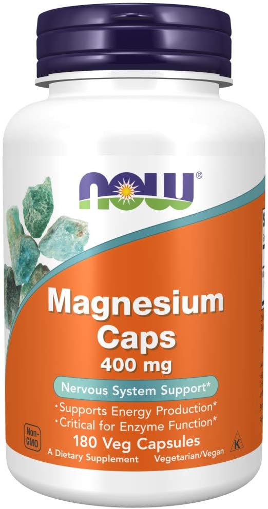 Now Magnesium 400 Mg, 180 Veg Capsules