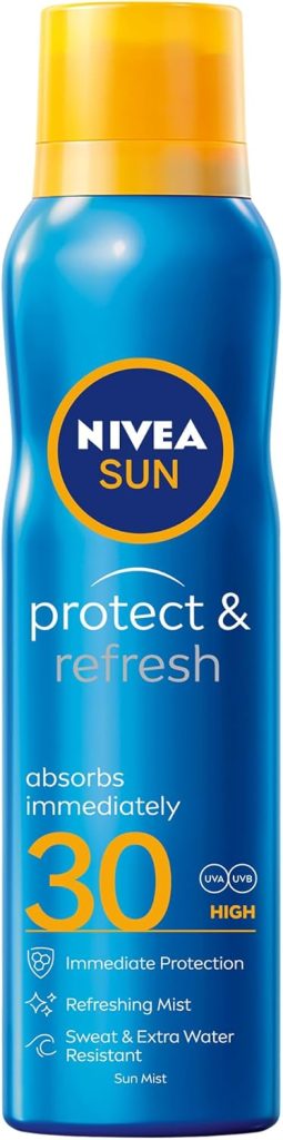 NIVEA SUN Spray, UVA & UVB Protection, Protect & Refresh, SPF 30, 200ml