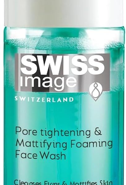 Swiss Image Foaming Face Wash for Pore Tightening & Mattifying with Salicylic Acid 150 ml | Acne & Oil Control, Deep Cleansing | Anti-Shine Face Wash| Combination to Oily Skin| Men & Women| Swiss Made