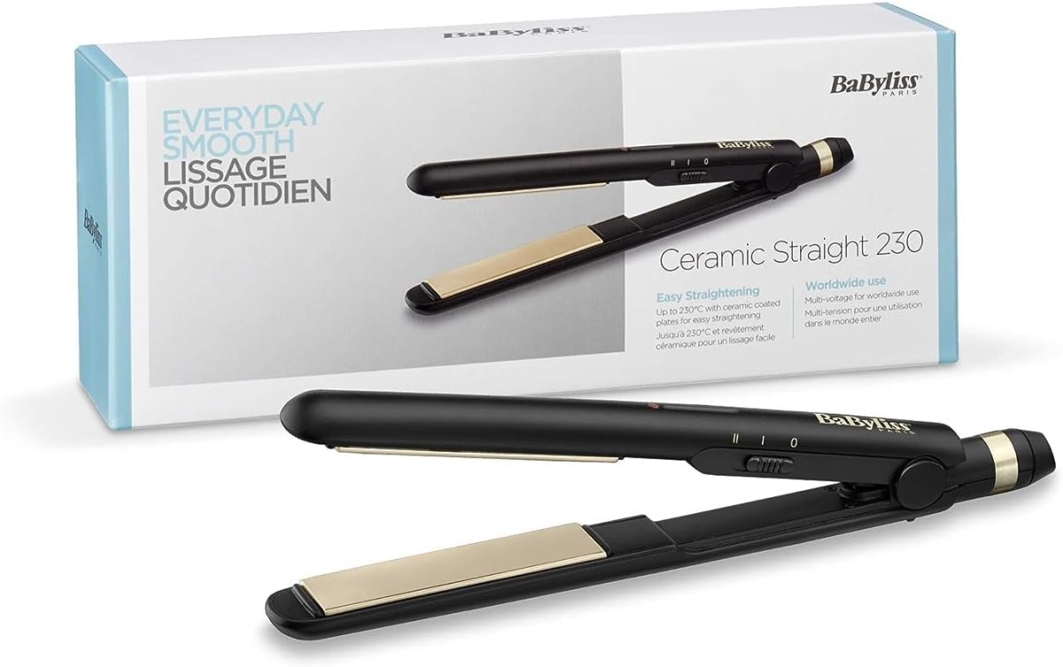 BaByliss Hair Straightener, 25mm Straightening & Multiple Heat Settings, Up To 230°c Temperature With Fast Heat-up Time, Ready To Use In 30 Seconds With Salon-quality Results, ST089SDE (Black)