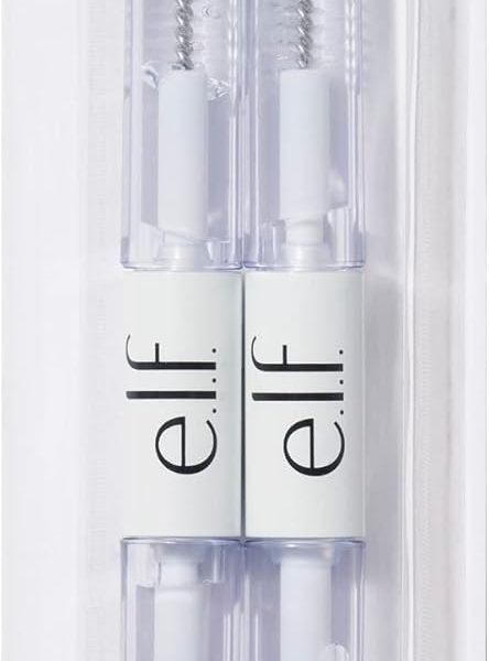 e.l.f. Clear Lash & Brow Mascara 2-Pack, Conditioning Clear Brow & Lash Gel For Grooming, Defining & Separating, Long-Lasting, Vegan & Cruelty-Free