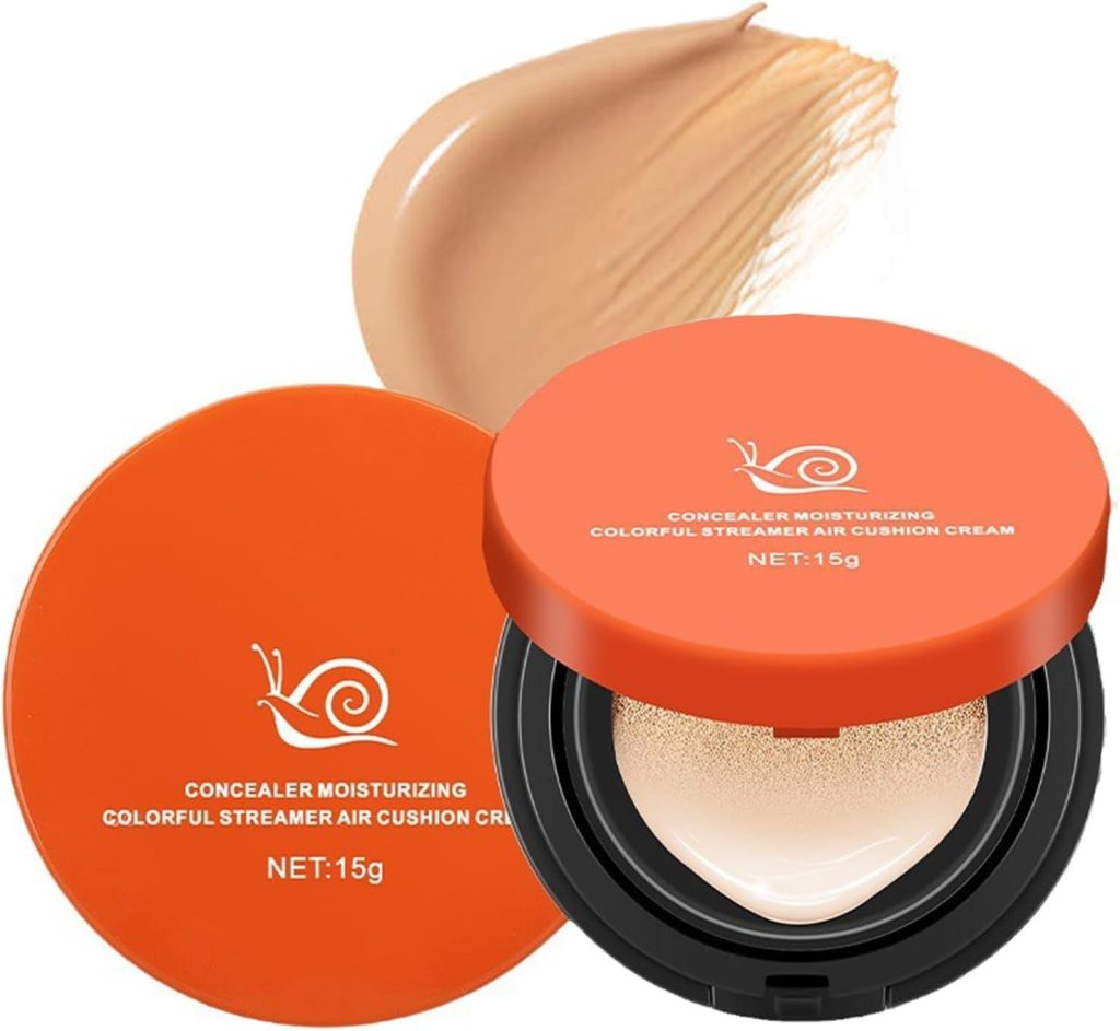 NALACAL Mushroom Head Air Cushion Foundation CC Cream, Liquid Foundation BB Cream, ConcealerNude Makeup Moisturizing Brightening Pigment Liquid Foundation, Oil Control (Natural)