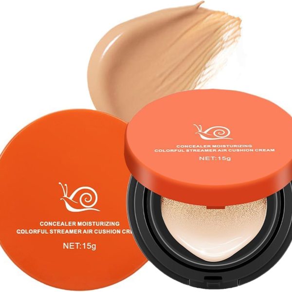 NALACAL Mushroom Head Air Cushion Foundation CC Cream, Liquid Foundation BB Cream, ConcealerNude Makeup Moisturizing Brightening Pigment Liquid Foundation, Oil Control (Natural)