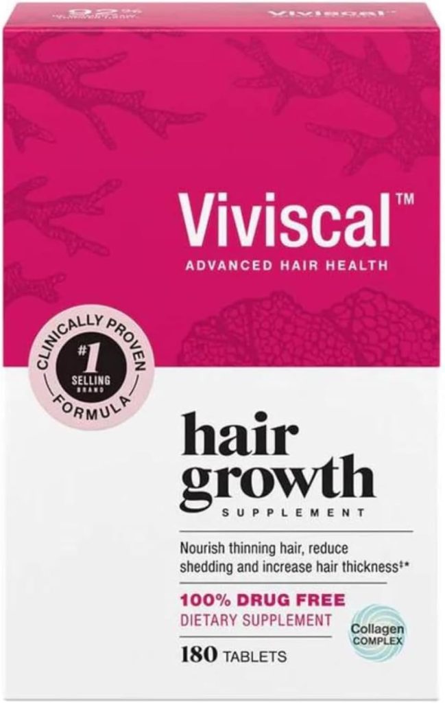 Viviscal Advanced Hair Health Supplements For Women 3 Month Supply, 180 Tabs