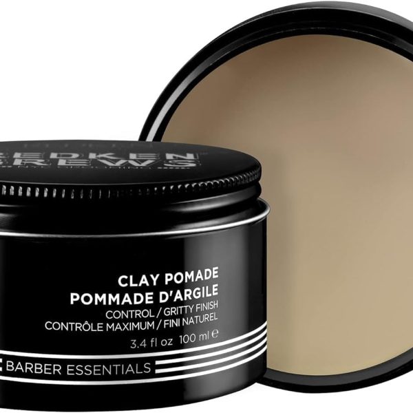 Brews Clay Pomade by Redken for Men - 3.4 oz Pomade