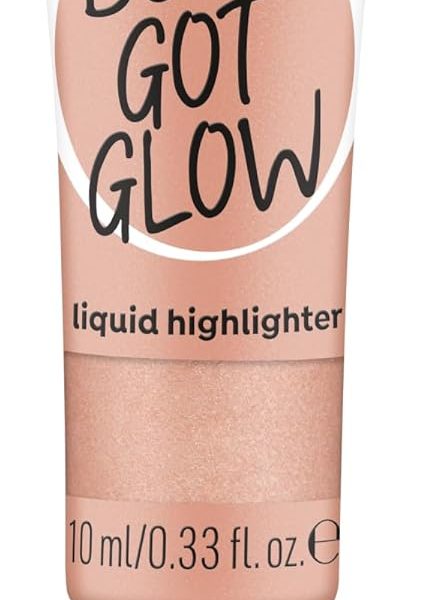 essence Baby GOT Glow Liquid Highlighter, No. 30, Gold, Defining, Express Result, Easy to Remove, Glossy, Vegan, Oil-Free, Paraben-Free, No Microplastic Particles, Pack of 10 ml