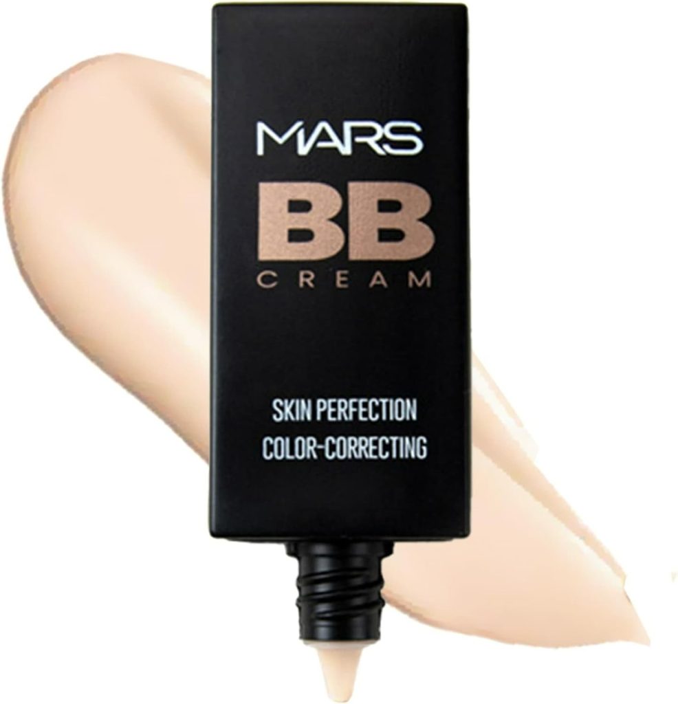 MARS BB Cream Lightweight Foundation | Blendable BB Cream for Women | Colour Correction for All Skin Types (30 ml) (Light)