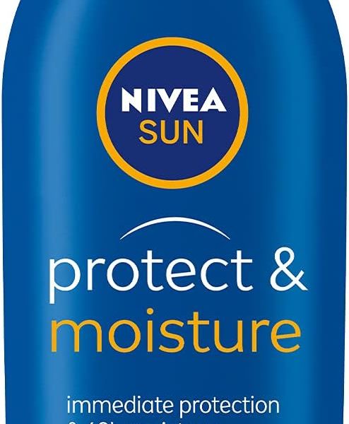 NIVEA SUN Lotion, UVA & UVB Protection, Protect & Moisture, SPF 30, 200ml