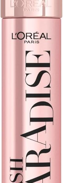 L’Oréal Paris Intense Volume Mascara, Eyelash Lengthening for Sensitive Eyes, Gentle and Flake Free, With Castor Oil, Lash Paradise, Black